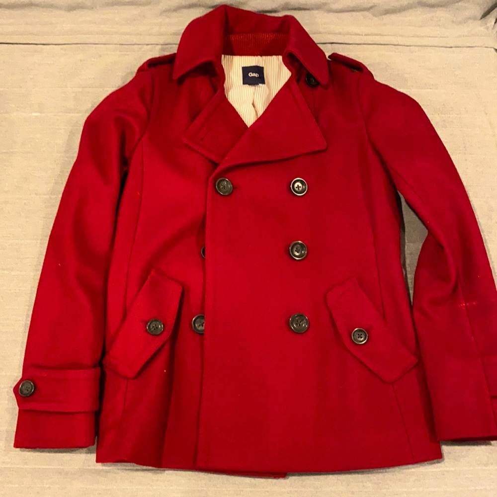 GAP Red Peacoat